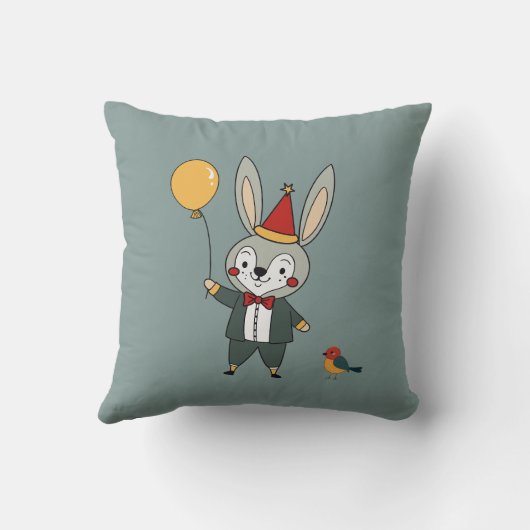 Coussin Festive animals - Rabbit (Verso)