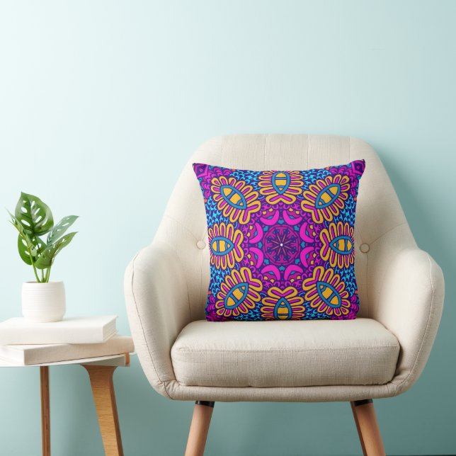Coussin Festive Boho Mandala Motif (Chaise)