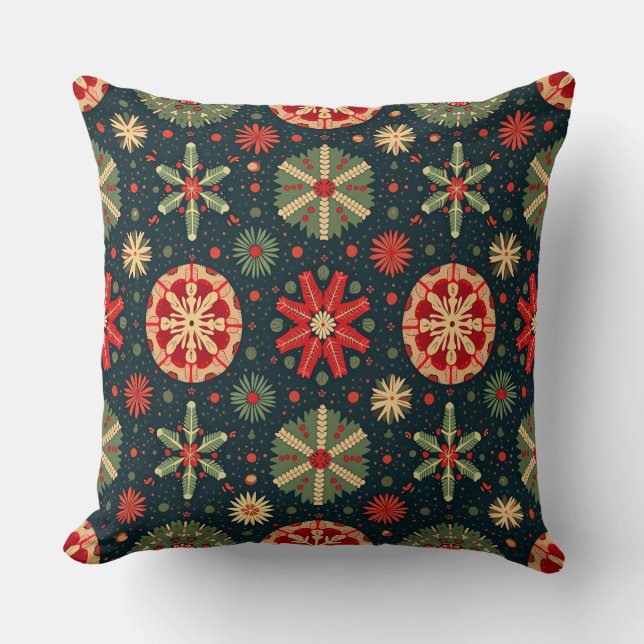 Coussin Festive d'hiver (Recto)