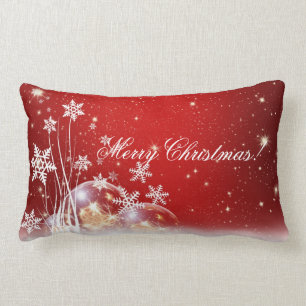Coussin Festive Red & White Holiday Lumbar