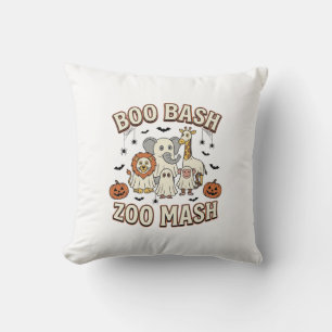 Coussin Fête amusante d'animaux de Zoo Boo Bash Halloween_
