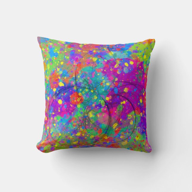 Coussin Fête colorée (Recto)