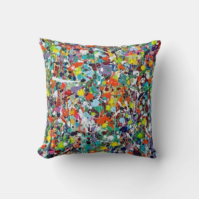 Coussin Fête Comme c'est 1999 16 x 16 Cotton Throw Pillow (Recto)