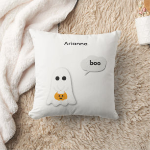 Coussin Fête d'anniversaire Halloween Design de fantôme
