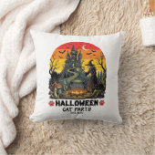 Coussin Fête de chat d'Halloween Sorcière Chaudron Chats n (Couverture)