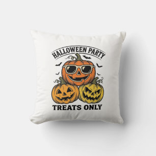 Coussin Fête de citrouille d'Halloween Vintage Jack O Lant