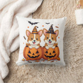 Coussin Fête de Corgi Citrouille (Couverture)