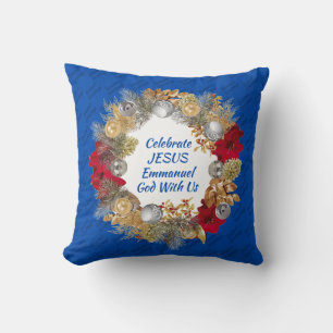 Coussin FÊTE DE FÊTE JÉSUS Cobalt Bleu