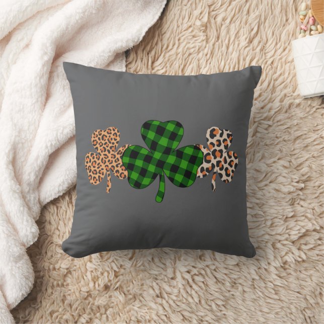 Coussin Fête de la Saint-Patrick Chanceux Irlandais Vert C (Couverture)