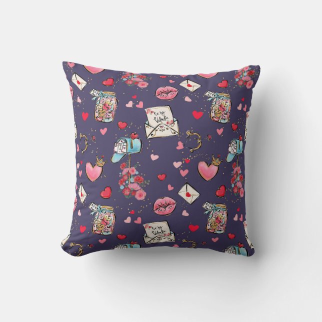 Coussin Fête de la Saint Valentin (Recto)