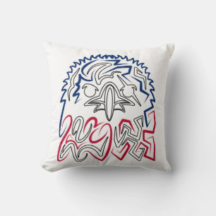 Coussin Fête de l'Indépendance Aigle américain