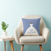 Coussin Fête de l'mariée adorable personnalisée (Chaise)