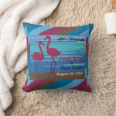 Coussin Fête de mariage Faisons Flamingle Oiseau Plage au  (Couverture)