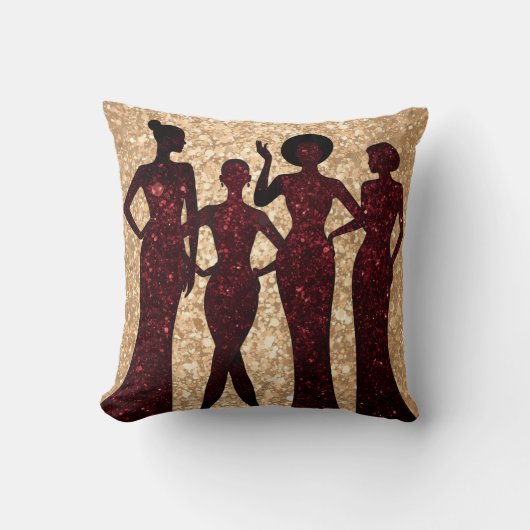 Coussin Fête de mode chic et clinquant (Recto)