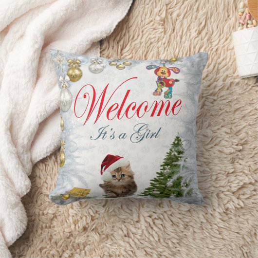 Coussin Fête de Noël Bébé du mois (Couverture)