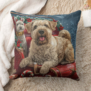 Coussin Fête de Noël des chiens errants