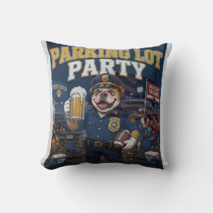 Coussin Fête de parking drôle de Bulldog Gameday Tailgate