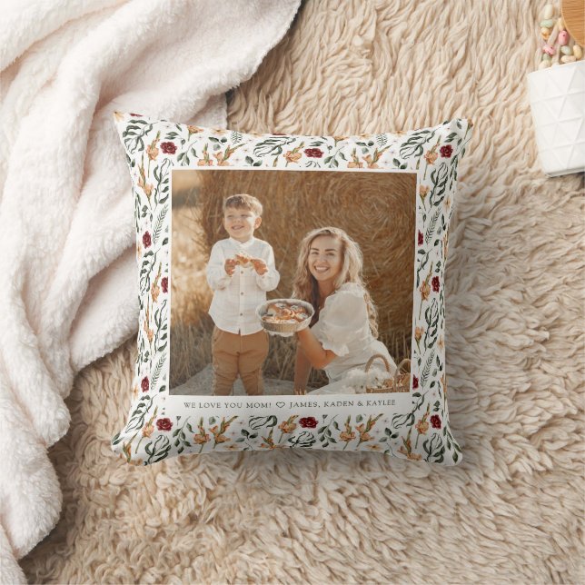 Coussin Fête des Mères à la mode pour le scrapbook floral (Couverture)