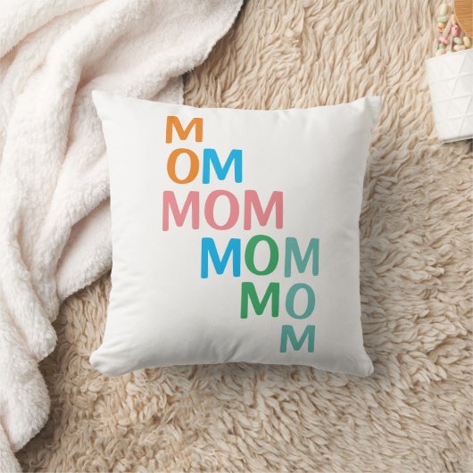 Coussin Fête des Mères Moderne Maman (Couverture)