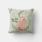 Coussin Fête des mères - Peach pour maman (Recto)