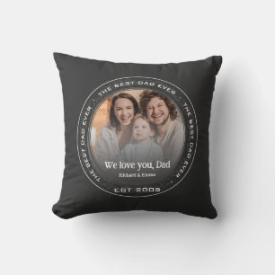 Coussin Fête des pères Cadeau souvenir de famille photo me