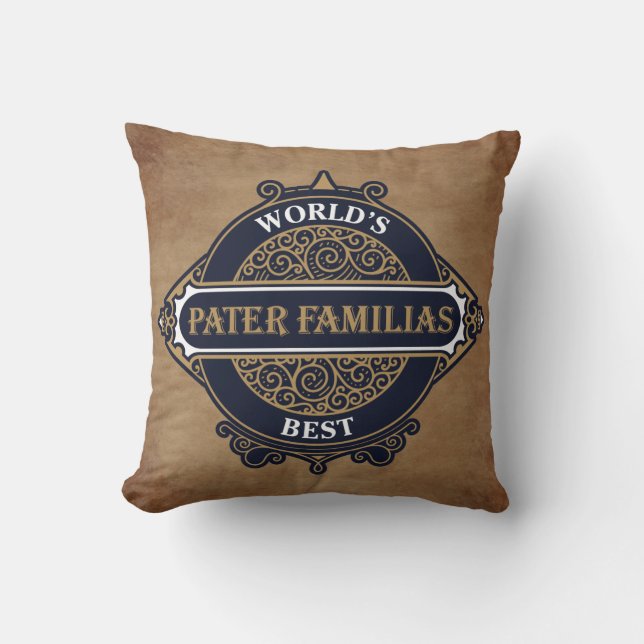 Coussin Fête des pères de Familias de Pater (père de la (Recto)