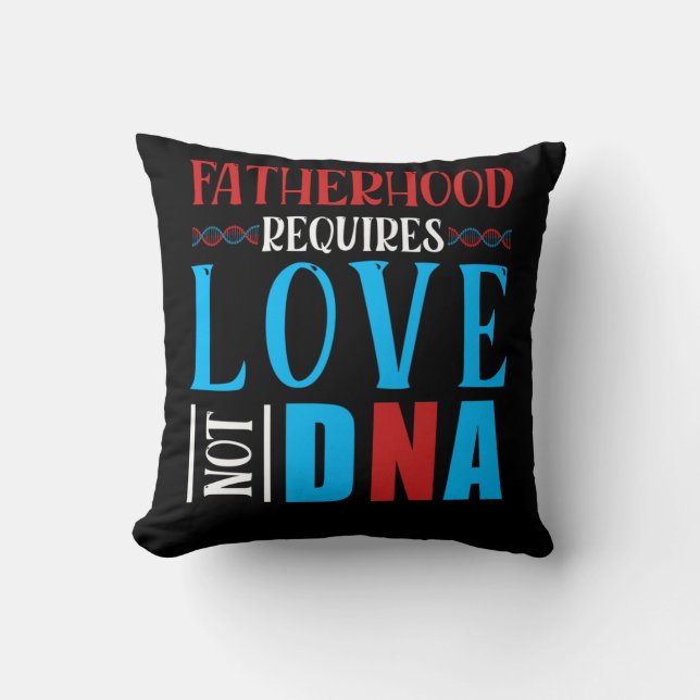 Coussin Fête des pères de paternité pour Stepdad Stepfathe (Recto)