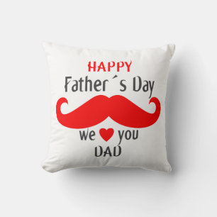 Coussin fête des pères heureuse nous t'aimons papa