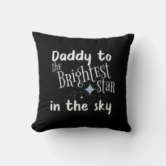 Coussin Fête des pères Papa À L'Étoile La Plus Brillante