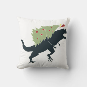 Coussin Fête drôle de Dino Noël