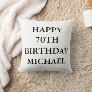 Coussin Fête du 70e anniversaire Papa Adulte