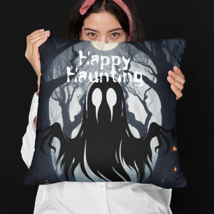 Coussin Fête du costume de forêt hantée Halloween Ghost