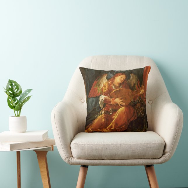 Coussin Fête du Rose Garlands Angel par Albrecht Durer (Chaise)
