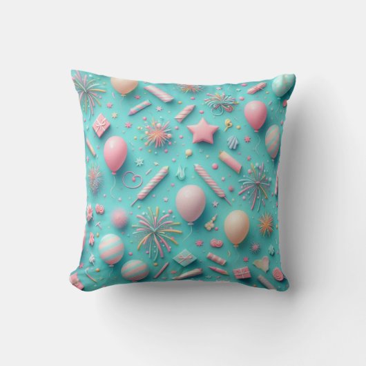 Coussin Fête en bleu (Recto)