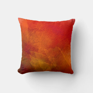 Coussin Feu - Art Arrière - plan Abstrait dans Deep Orange