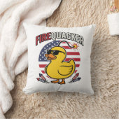 Coussin Feu d'artifice Canard Patriote Conception Vectorie (Couverture)