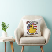 Coussin Feu d'artifice Canard Patriote Conception Vectorie (Chaise)