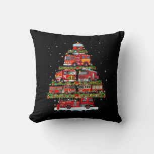 Coussin Feu de camion feux Pompier Camion d'incendie Noël
