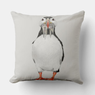 Coussin feuillage au crayon