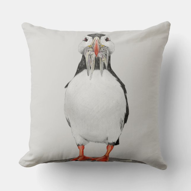 Coussin feuillage au crayon (Recto)