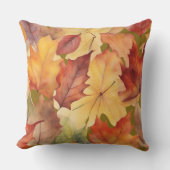 Coussin Feuillage des feuilles d'automne (Recto)