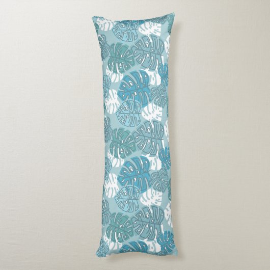 coussin feuille bleu (Dos (Vertical))