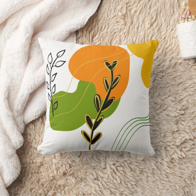 Coussin Feuille botanique Abstraite (Couverture)