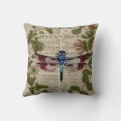 Coussin feuille botanique moderne vintage (Verso)