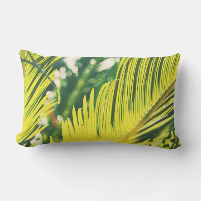 Coussin Feuille Coussin Vert Soleil Oreiller (Recto)