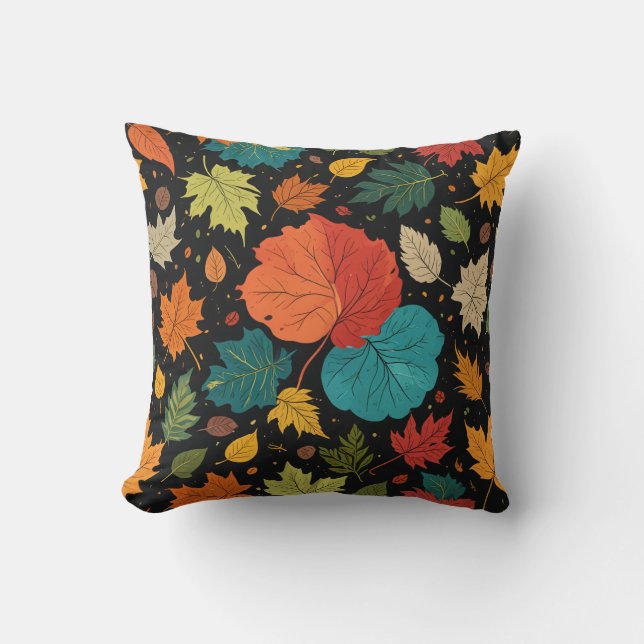 Coussin feuille d'automne (Recto)