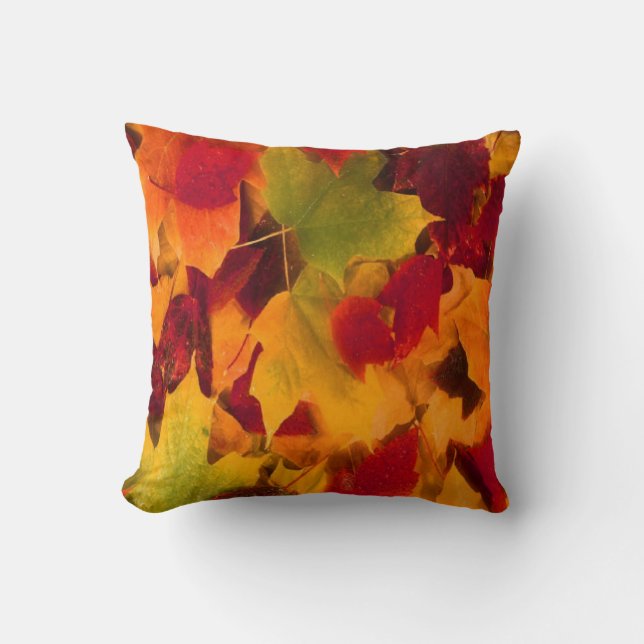 COUSSIN FEUILLE D'AUTOMNE (Recto)