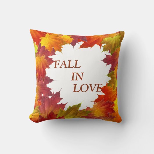 Coussin Feuille d'automne (Recto)