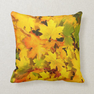 Coussin Feuille d'automne de couleurs d'automne