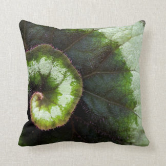 Coussin Feuille de bégonia d'escargot